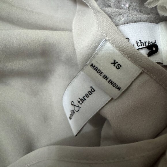 NWT BHLDN Needle & Thread Shimmer Long Sleeve Mini Dress Sz XS - Picture 10 of 12